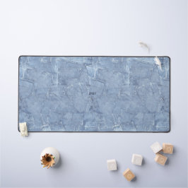 Premium op maat lichtblauw jeans denim effect bureaumat