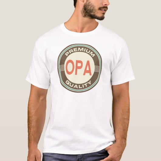 Premium Opa-kwaliteit T-shirt (Voorkant)