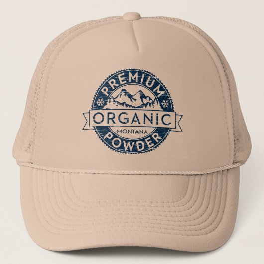 Premium Organic Montana Powder Trucker Pet (Voorkant)