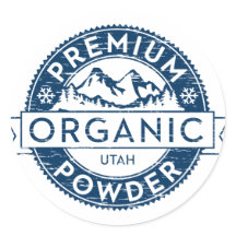 Premium Organic Utah Powder Sticker