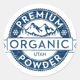 Premium Organic Utah Powder Sticker