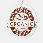 Premium Organic Wyoming Powder Keramisch Ornament (Links)