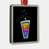 Premium ORNAMENS - RAINBOW SHOT GLASS Metalen Ornament (Rechts)