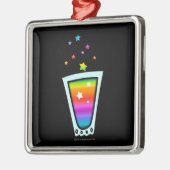 Premium ORNAMENS - RAINBOW SHOT GLASS Metalen Ornament (Links)