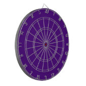 Premium Paarse dartbord voor Precision Play (Voorkant Links)