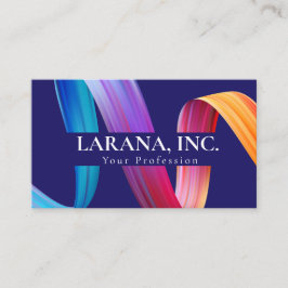 Premium Paarse Roze Blauw Moderne webdesigner Visitekaartje