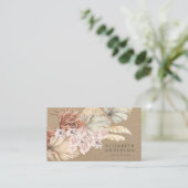 Premium - Pampas - Original Kraft Modern Designer Visitekaartje (Staand voorkant)