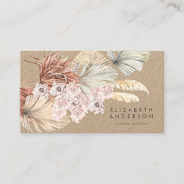 Premium - Pampas - Original Kraft Modern Designer Visitekaartje