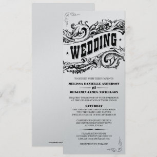 Premium Paper Elegant Western Wedding Invitations Kaart