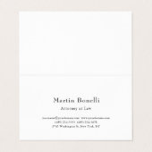 Premium Parel Unieke Klassieke Gepersonaliseerde A Visitekaartje (Buitenkant ongevouwen)