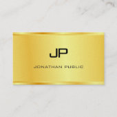 Premium - Parelbruin goudvormig uitzicht Visitekaartje (Voorkant)