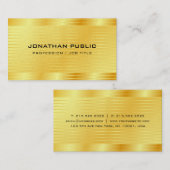 Premium - Parelfinger - modern Faux Gold-legant Visitekaartje (Voorkant / Achterkant)