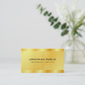 Premium - Parelfinger - modern Faux Gold-legant Visitekaartje (Staand voorkant)