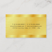 Premium - Parelfinger - modern Faux Gold-legant Visitekaartje (Achterkant)