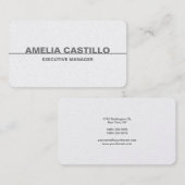 Premium - Parelprijs - Modern - elegant, eenvoudig Visitekaartje (Voorkant / Achterkant)