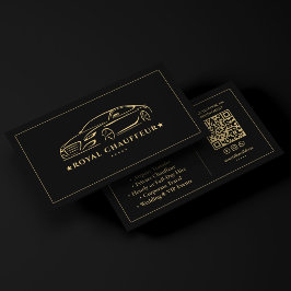 Premium particuliere chauffeur Executive auto Zwar Visitekaartje