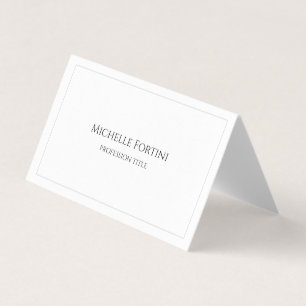 Premium Pearl Elegant Plain Eenvoudige Minimalist Visitekaartje