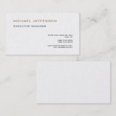 Premium - Pearl Modern Eenvoudig minimalistisch Visitekaartje (Voorkant / Achterkant)