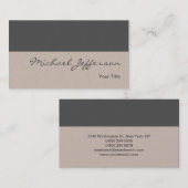 Premium - Pearl Modern minimalistisch Visitekaartje (Voorkant / Achterkant)