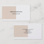 Premium - Pearl Modern minimalistisch Visitekaartje (Voorkant / Achterkant)