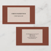 Premium - Pearl Modern minimalistisch Visitekaartje (Voorkant / Achterkant)