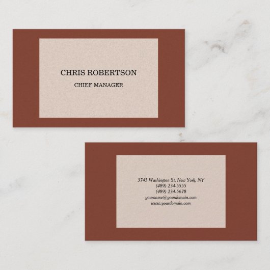 Premium - Pearl Modern minimalistisch Visitekaartje (Voorkant / Achterkant)