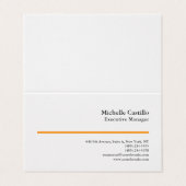 Premium Pearl Professional Minimalist Modern Plain Visitekaartje (Buitenkant ongevouwen)