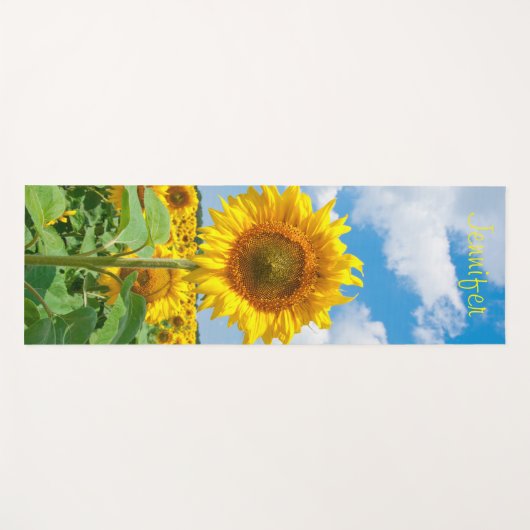 Premium - Persoonlijke zonnebloem - Met Yoga Mat (Voorkant (horizontaal))