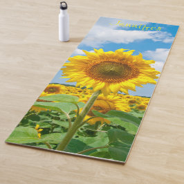 Premium - Persoonlijke zonnebloem - Met Yoga Mat