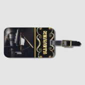 Premium Piano Illustratie Aansteker Accessoire Bagagelabel (Voorkant (horizontaal))