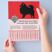 🐾 Premium Pomeranian Pups Beschikbaar Nu rood Flyer (Hand)