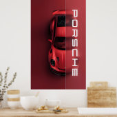 Premium PORSCHE Wall Poster Art voor Thuis & Kanto (Keuken)