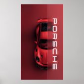 Premium PORSCHE Wall Poster Art voor Thuis & Kanto (Voorkant)