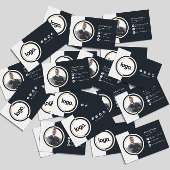 Premium Professional Dark Minimalist QR-code Visitekaartje
