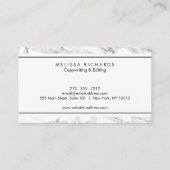 Premium Professional Luxe, witte marmer Visitekaartje (Achterkant)