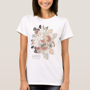 Premium - Pure White Pampas Grass Floral Ultra T-shirt