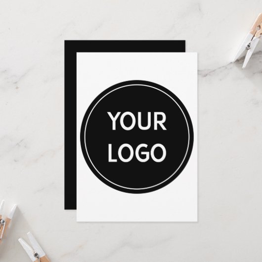 Premium QR-logo-concept voor modern design Kaart (Voorkant / Achterkant in situ)