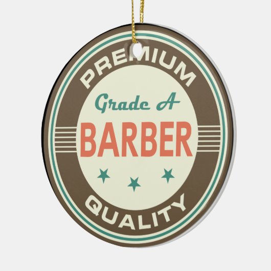 Premium Quality Barber (Funny) Gift Keramisch Ornament (Links)