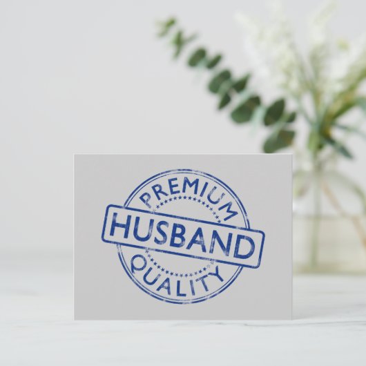 Premium Quality Husband Briefkaart (Staand voorkant)