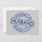Premium Quality Husband Briefkaart (Voorkant / Achterkant)