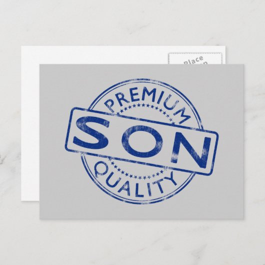 Premium Quality Son Briefkaart (Voorkant / Achterkant)