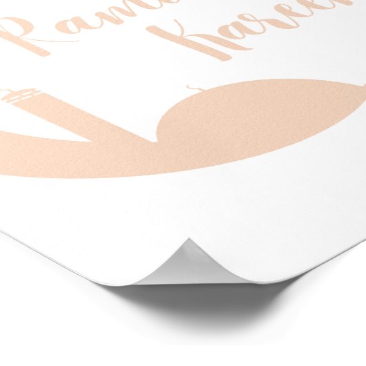 Premium Ramadan Kareem Crescent Moon & Lantern Wal Poster (Hoek)