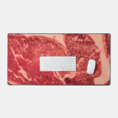 Premium Rauw Rood Vlees | Gemarmerde Steak Macro F Bureaumat (Keyboard & Muis)