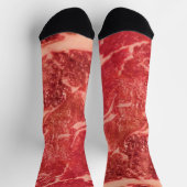 Premium Rauw Rood Vlees | Gemarmerde Steak Macro F Sokken (Top)