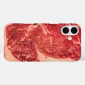 Premium Rauw Rood Vlees | Marmermeis Macro Foto Case-Mate iPhone Case (Achterkant (horizontaal))