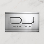 Premium - roestvrij staalmetaal - muziek dj visitekaartje (Voorkant)