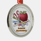 Premium-ronde ornament voor schoolministers (Rechts)