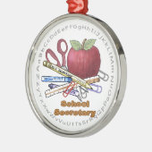 Premium-ronde ornament voor schoolministers (Links)