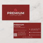 Premium rood Visitekaartje (Voorkant / Achterkant)