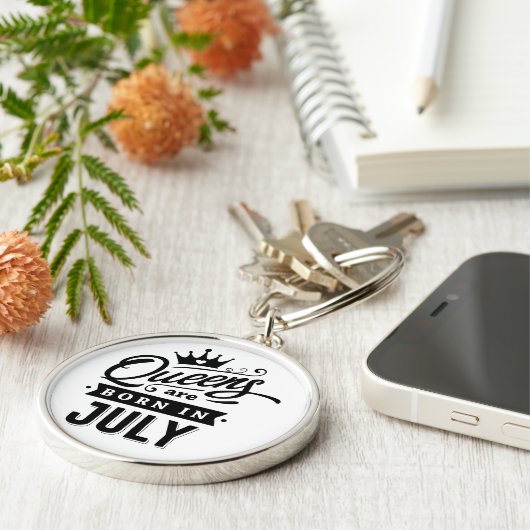 Premium Round Sleutelhanger (Zijkant)